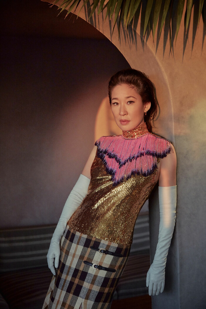 Stor intervju med Sandra Oh för ELLE.
