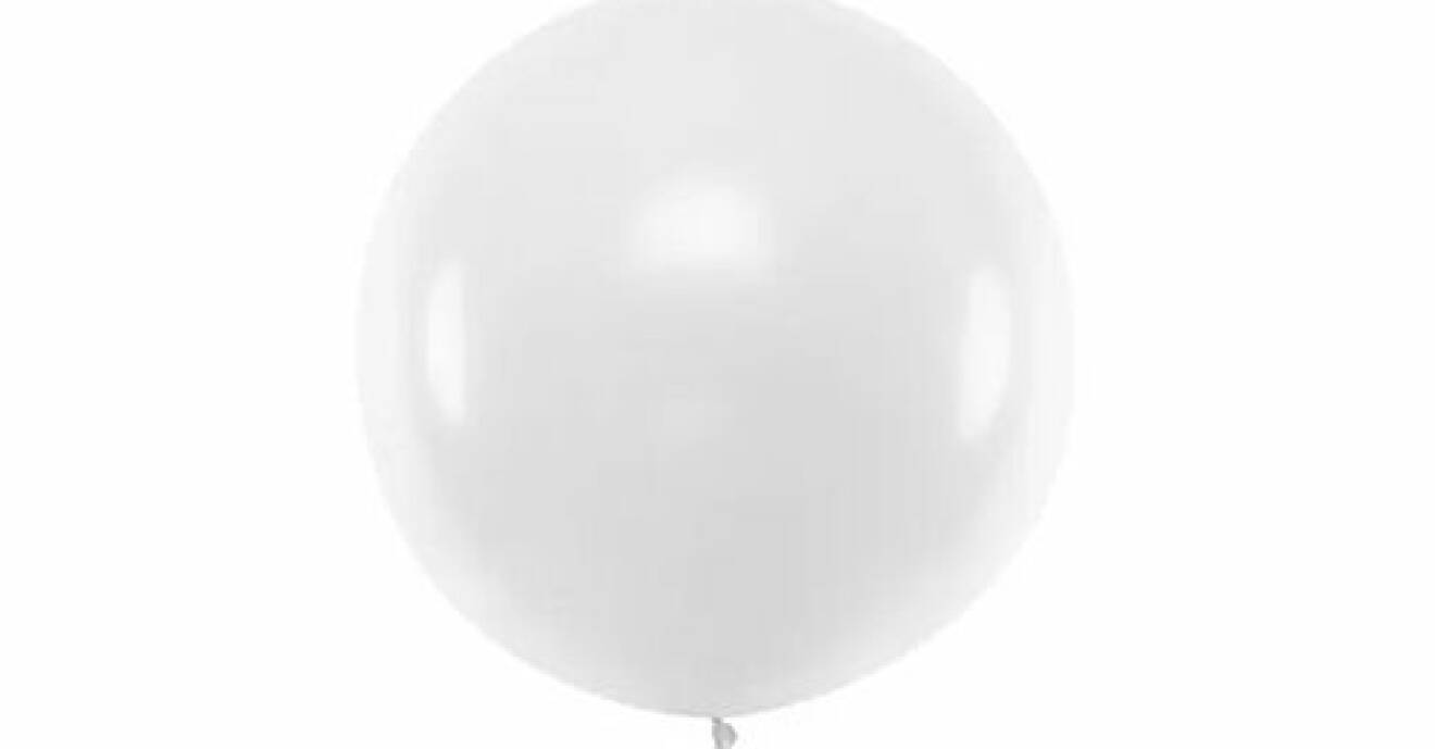 stor vit ballong