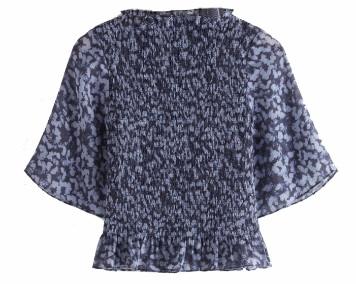 mönstrad blus