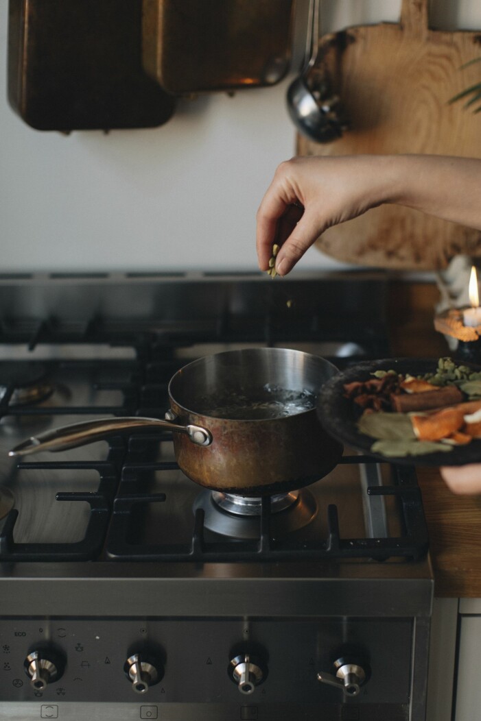 stovetop simmer pot med juldofter