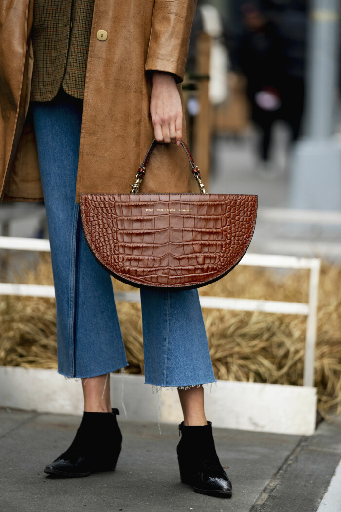 Denim + beige = sant. streetstyle jeans och beige look.