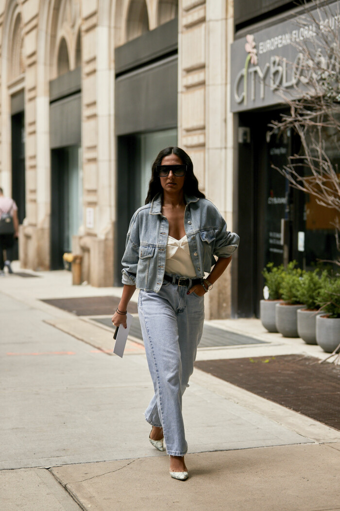 streetstyle jeansjackan