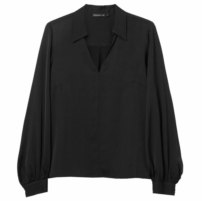 blus med krage