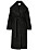 svart jacka i bouclétyg med stor sjalkrage och skräp i midjan från Stylein