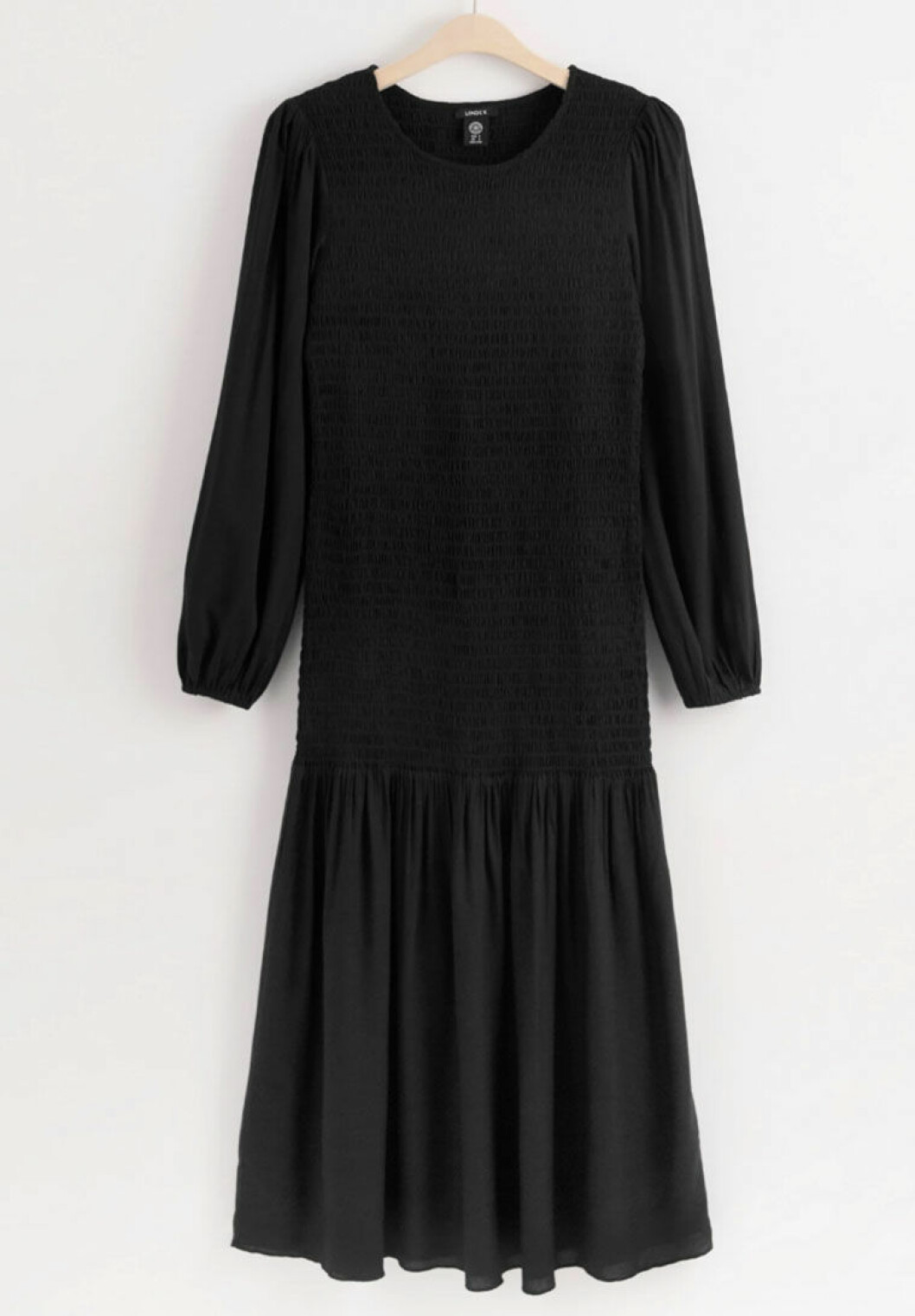 svart-smockad-klanning-lindex