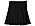 svart kort kjol by malina dam
