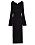 svart långärmad klänning med hjärtformad ringning från H&amp;M