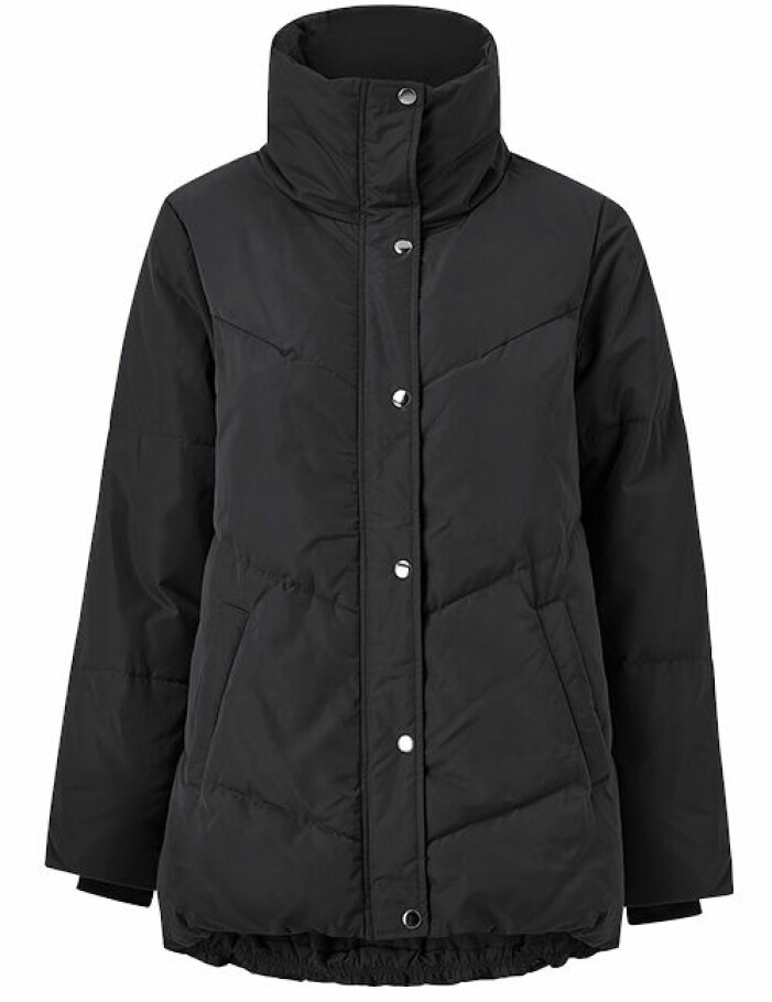 svart puffjacka ellos collection