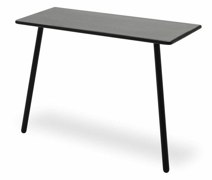 svart skrivbord