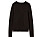 svart stickad cashmere tröja med raglanärm från Wera