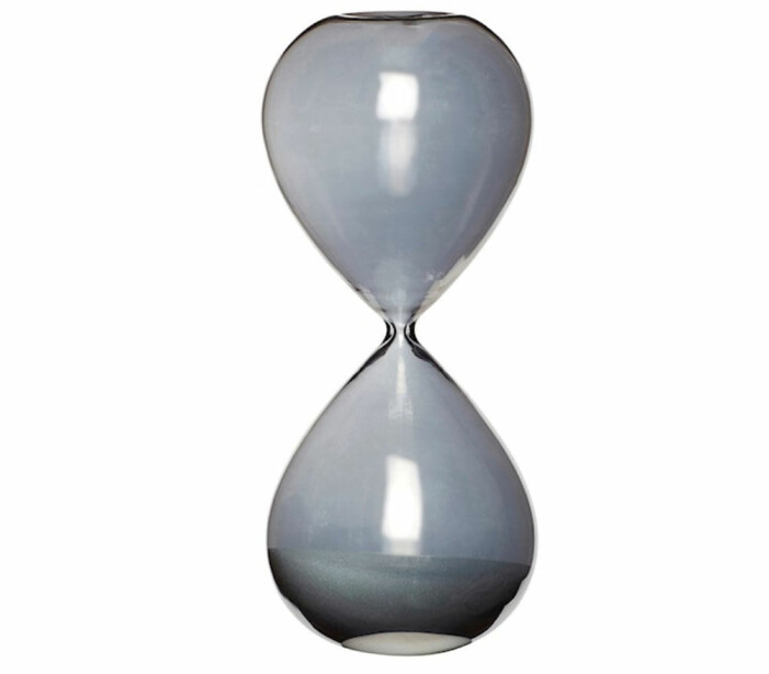 svart timglas