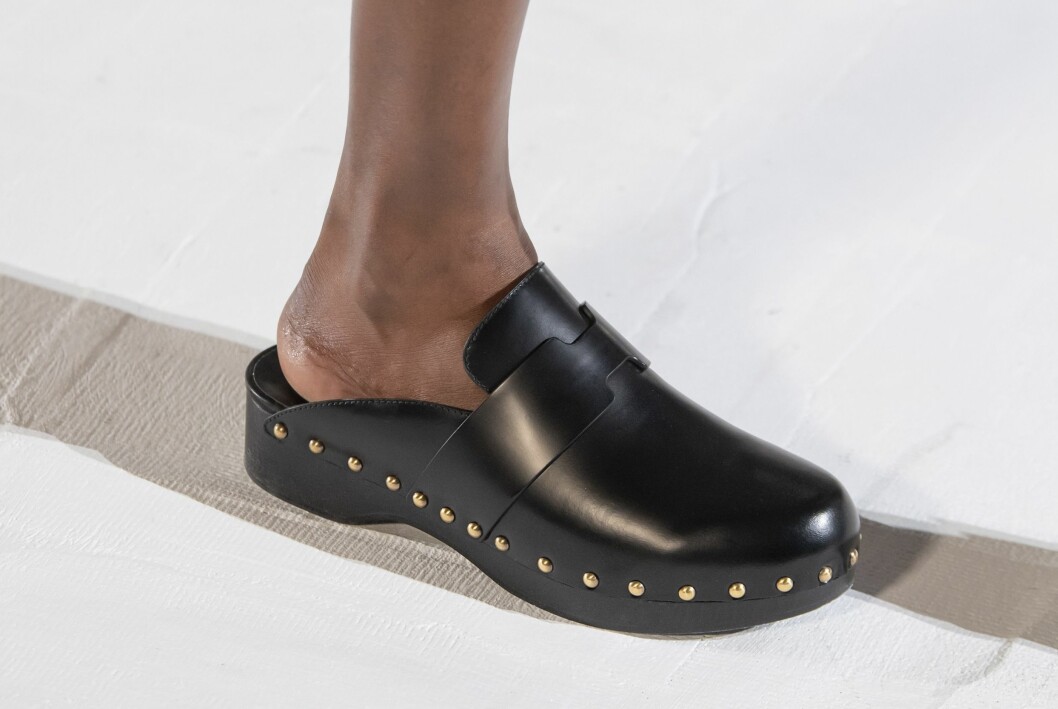 Hermès SS21. Träsko svart Hermes