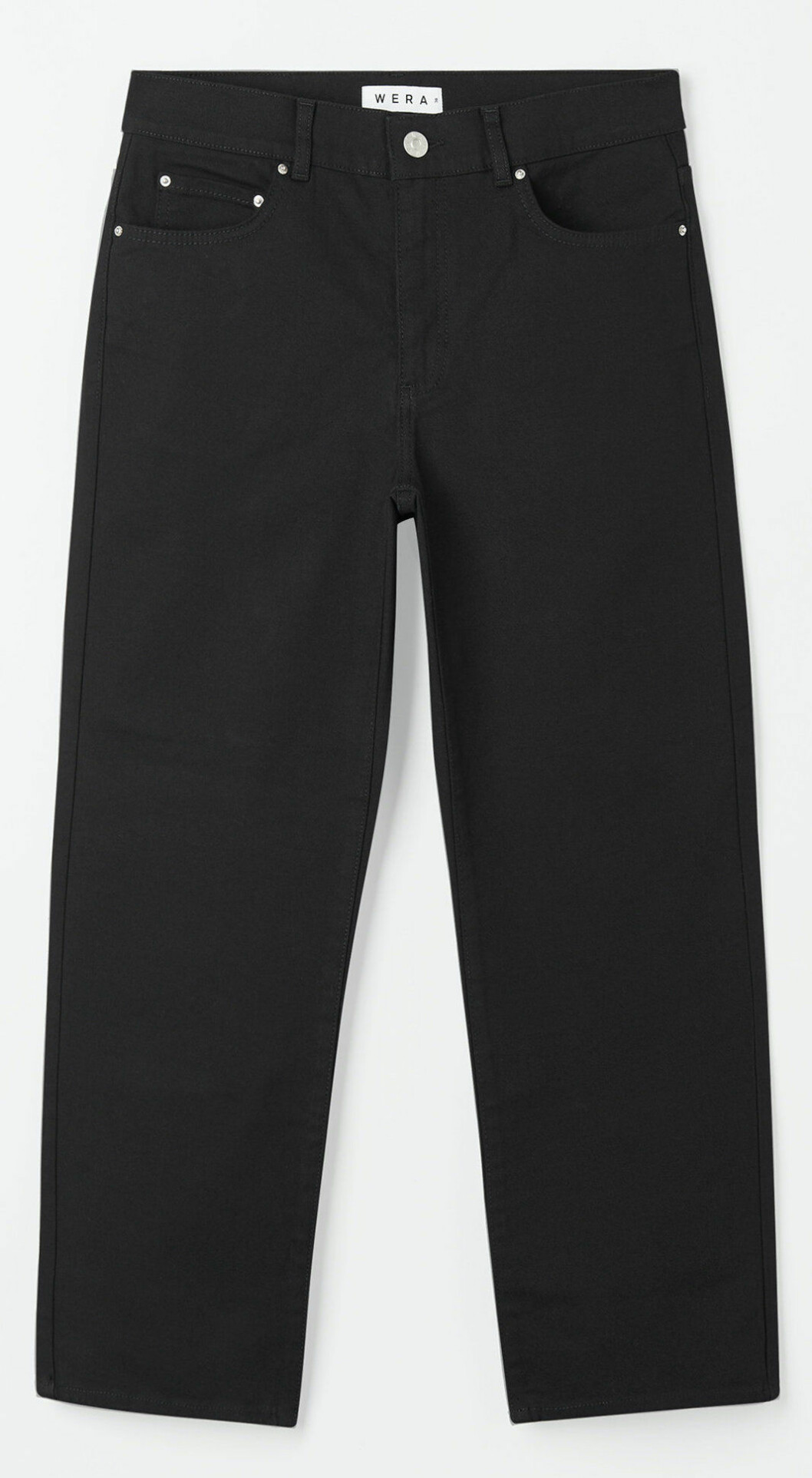 Svarta jeans i rak modell från Wera