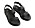 svarta sandaler med remmar