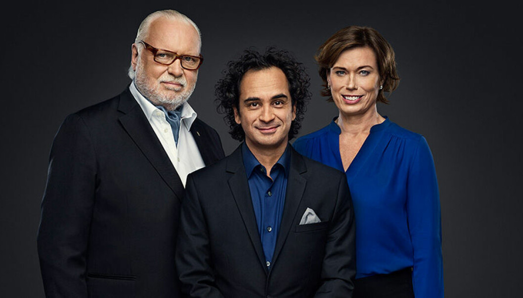 Leif Mannerström, Markus Aujalay och Mischa Billing. Foto: Pär Bäckstrand/TV4