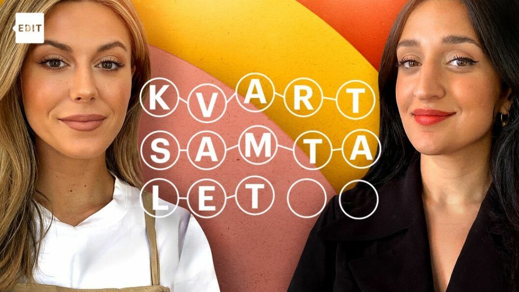 En av gästerna i programmet är Bianca Ingrosso. Foto: SVT Kvartsamtalet SVT
