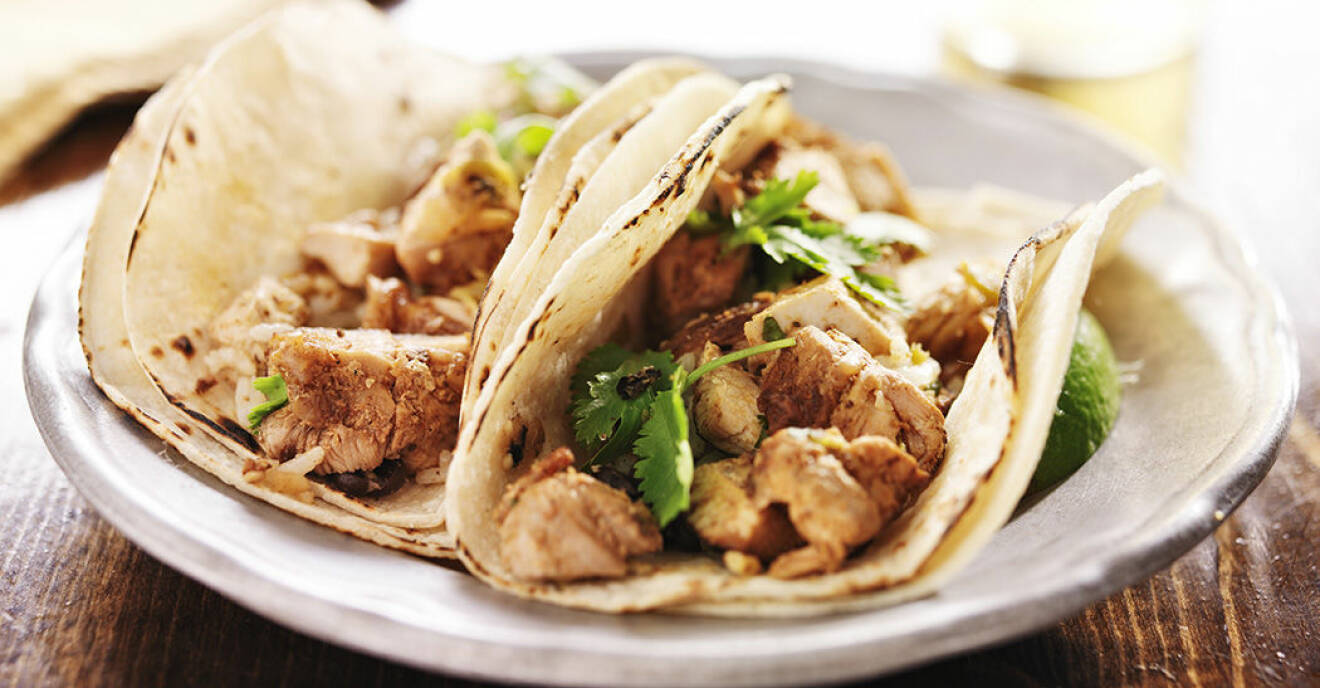 Tacos och kyckling är populär helgmat.