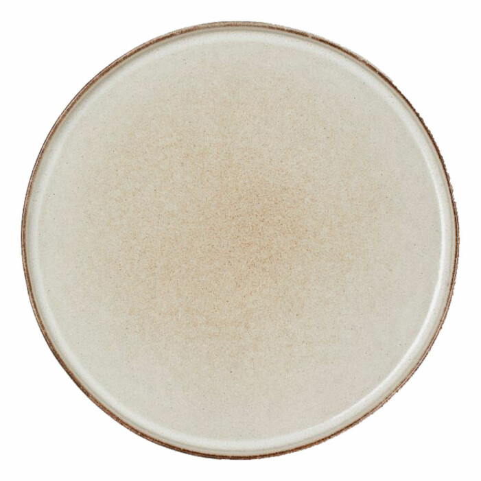 beige tallrik i stengods från H&M Home