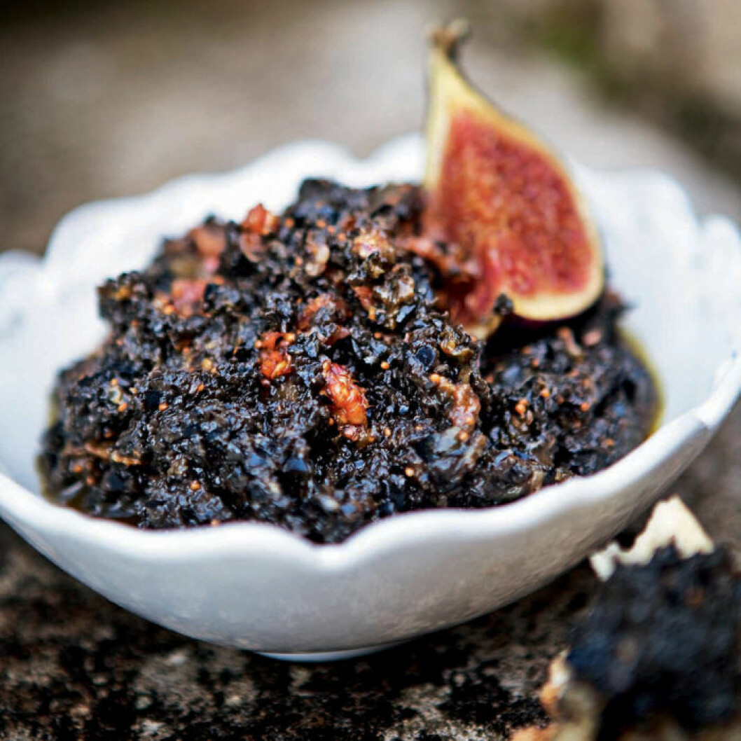 Tapenade med fikon. Tapenade med fikon.