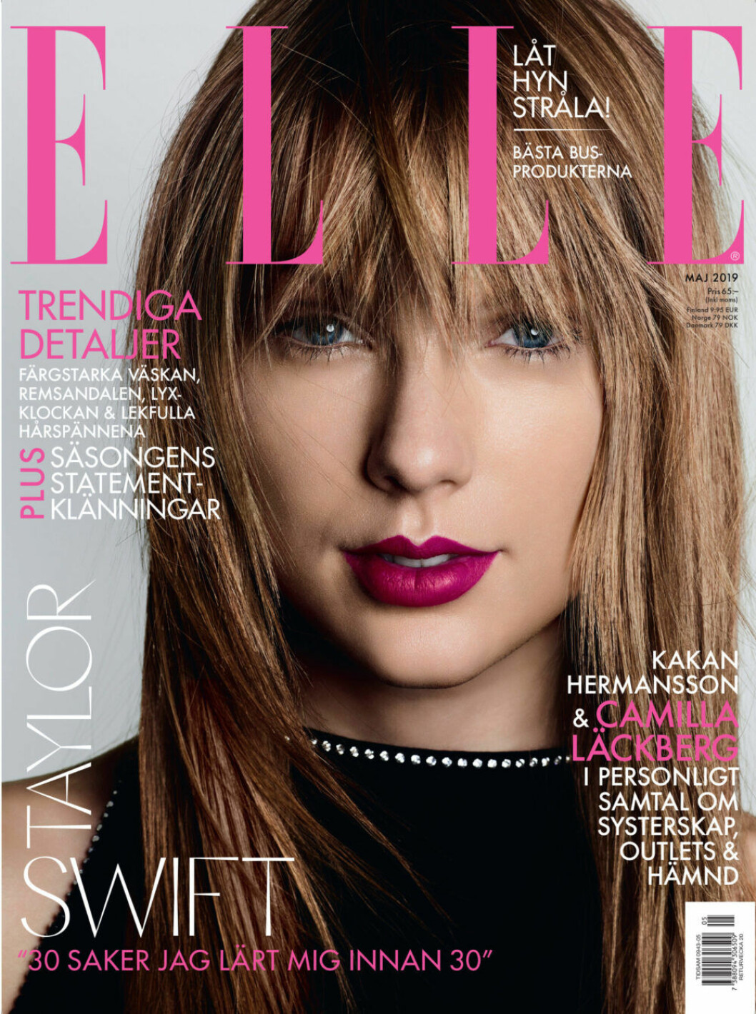 Taylor Swift på omslaget av ELLEs majnummer 2019