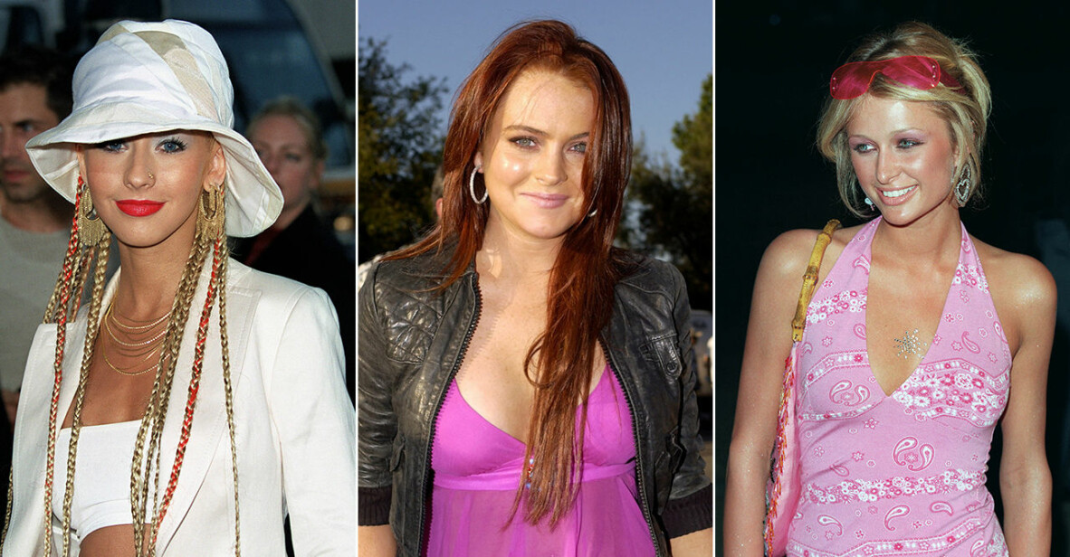 Christina Aguilera, Lindsay Lohan och Paris Hilton