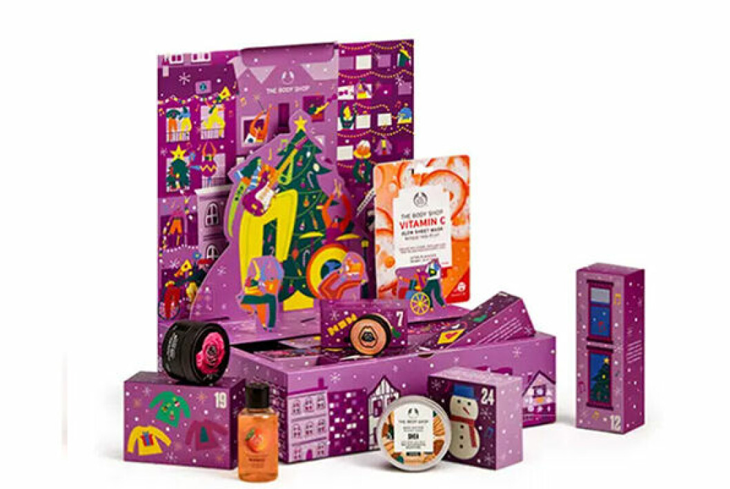 The Body Shop lilla kalender 2021