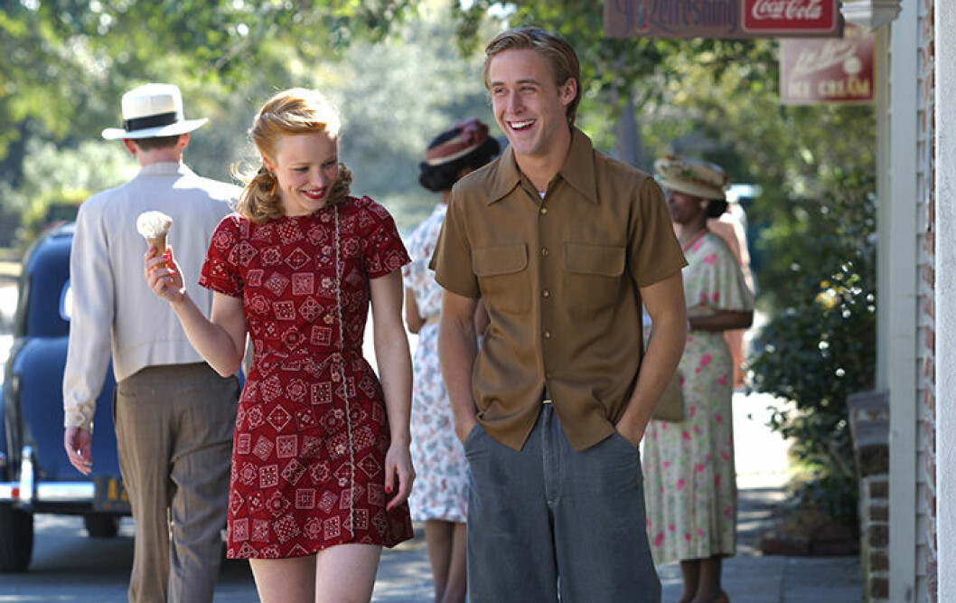 Skådespelarna från The Notebook. Rachel Mcadams och Ryan Gosling