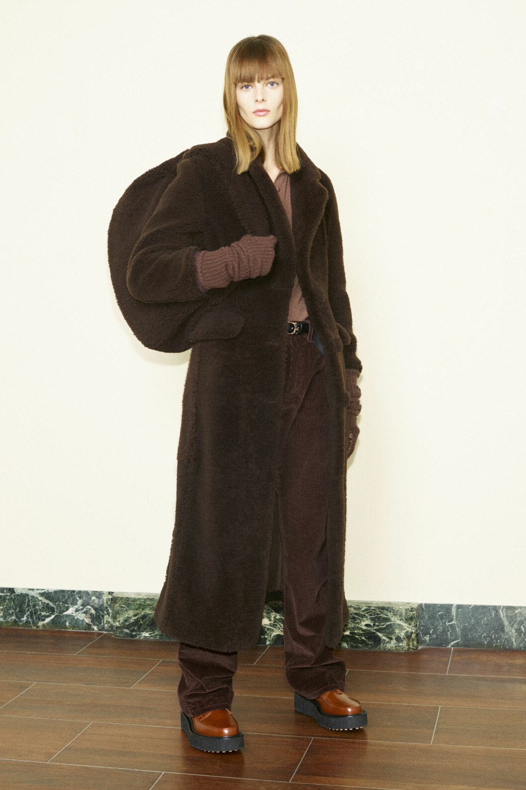 Tods AW21 Mörkbrun kappa