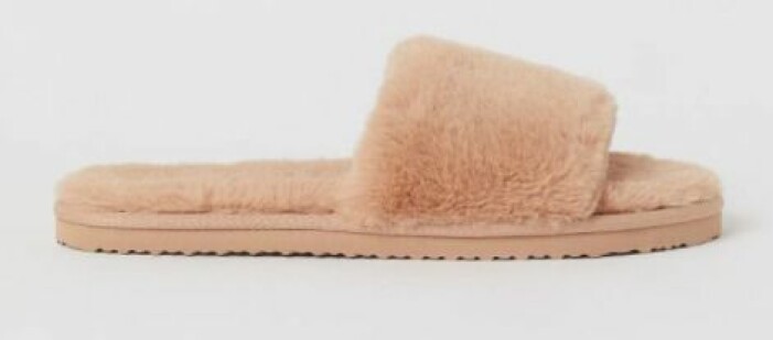 fuskpälstoffla H&M