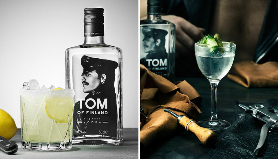 Drinkar med Tom of Finland Vodka.