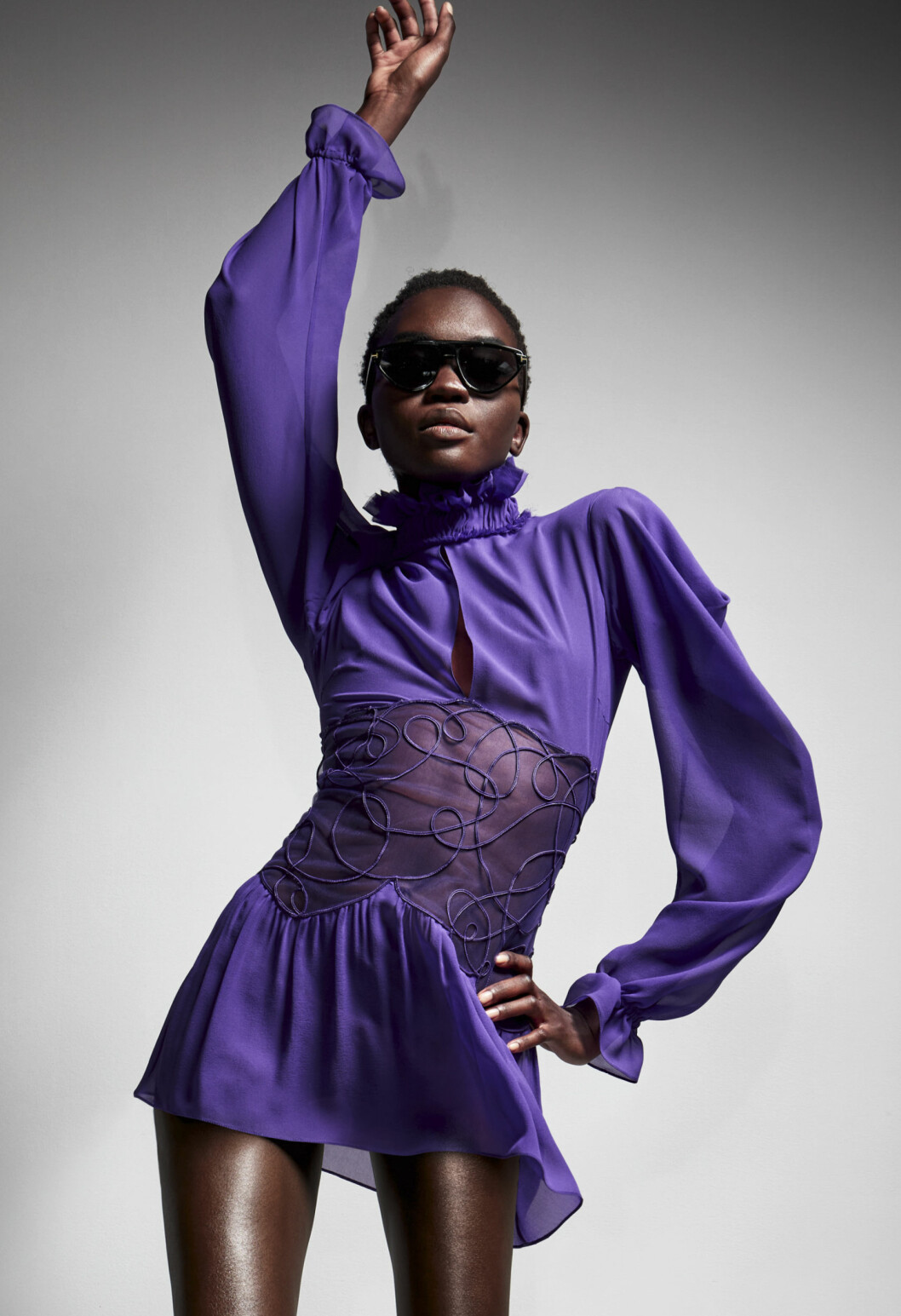 Tom Ford AW21. Lila klänning Tom Ford