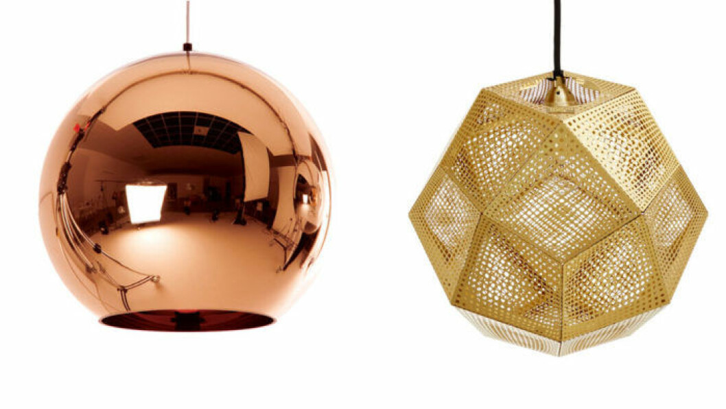 Lamporna Copper Shade och Etch Shade från Tom Dixon. tom_dixon_lampor