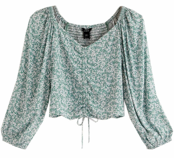 blommig blus