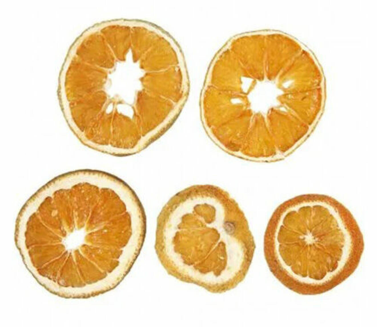 Torkade apelsinskivor