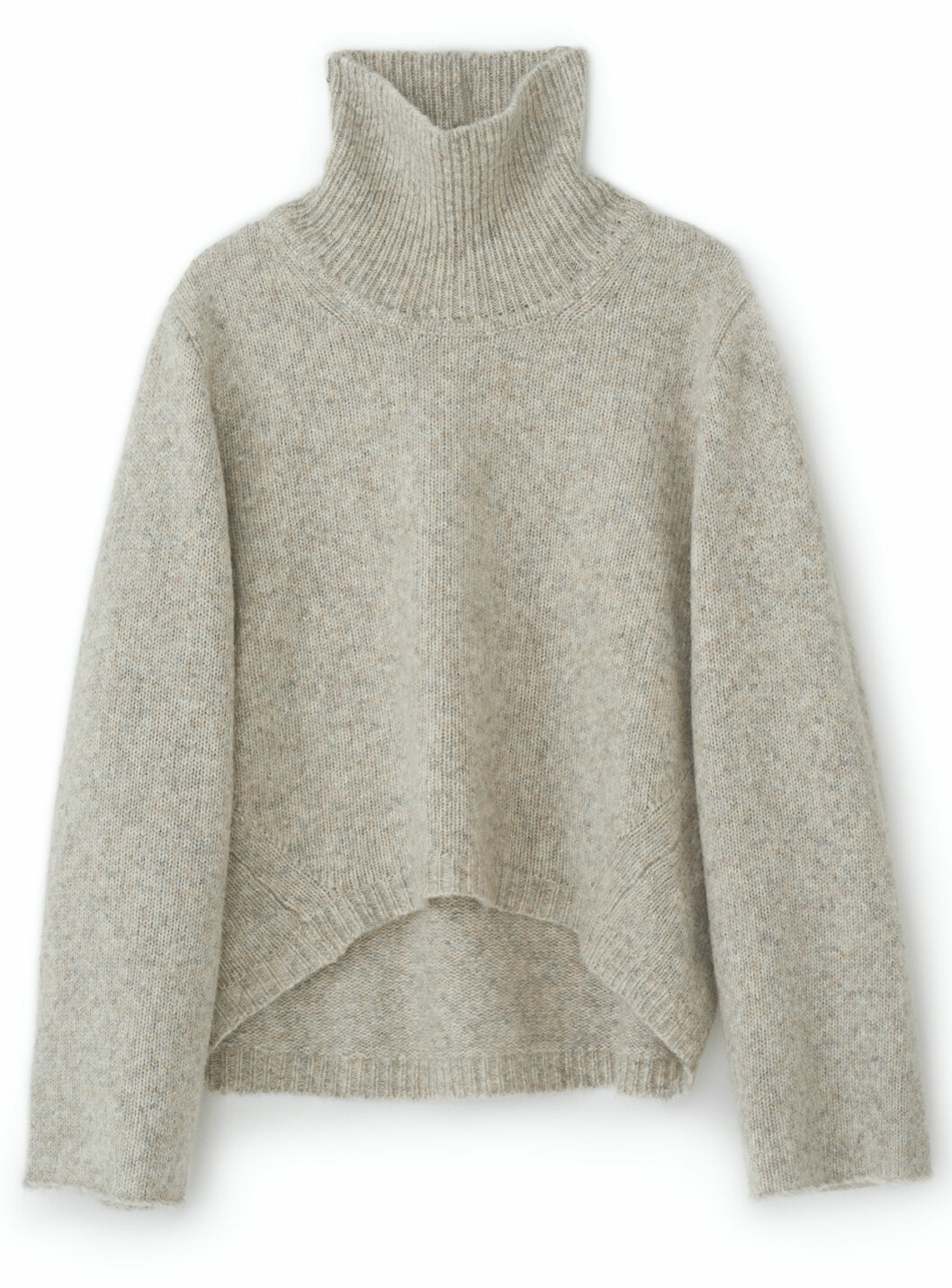 Stickad polotröja i oversized modell från Totême