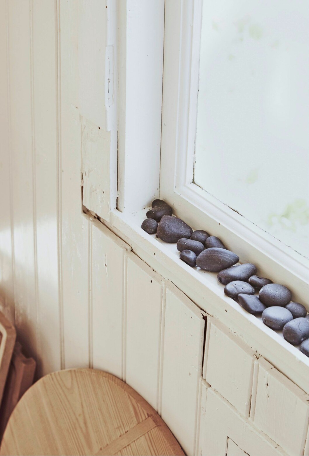 Detaljer i trähuset på Själland