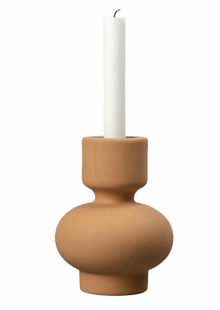 trendig beige ljusstake