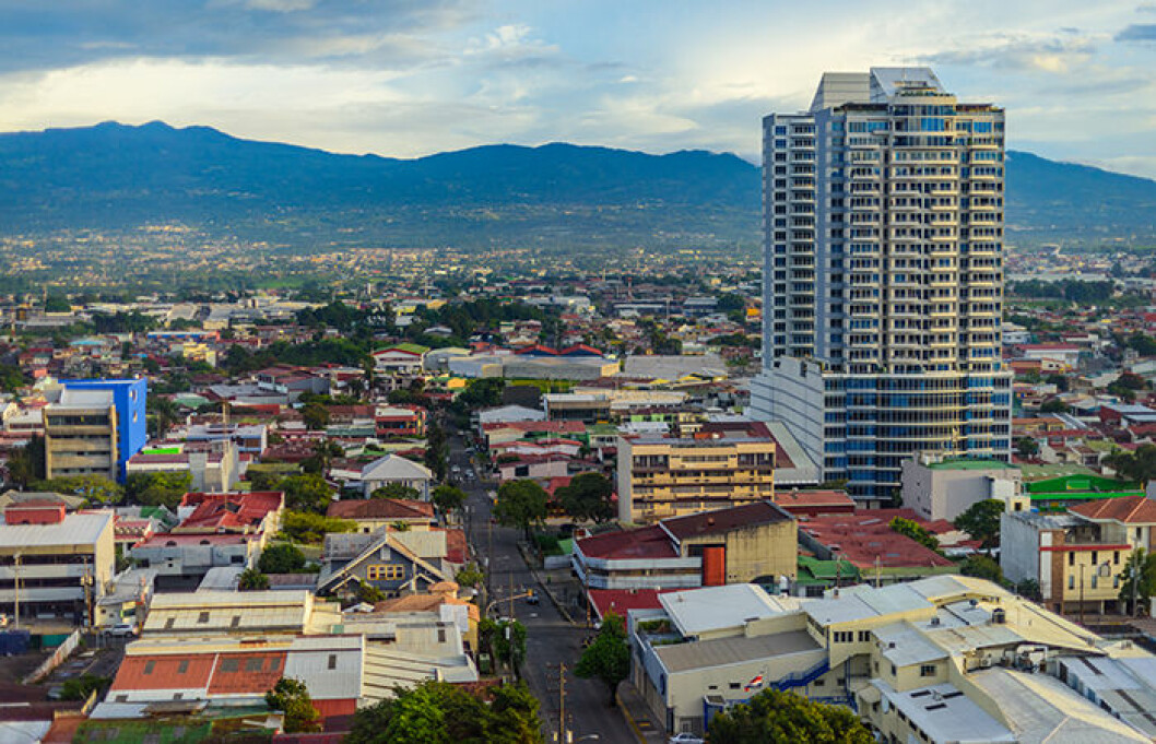 Det finns många historiska byggnader i San José, Costa Rica.