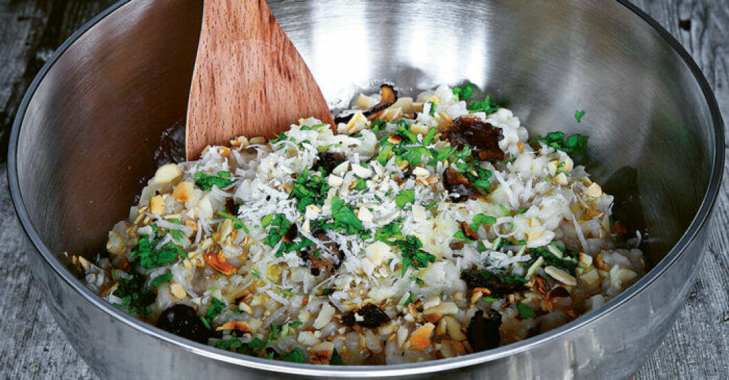 Tryffelrisotto. Tryffelrisotto av Sveriges Mästerkock 2019.