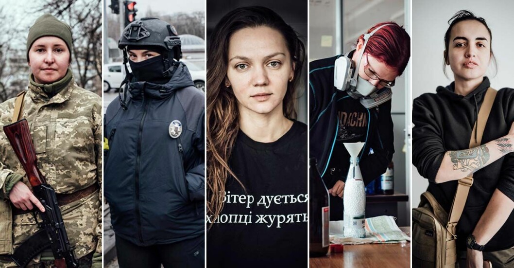 Vi möter ukrainska kvinnorna som försvarar sitt land