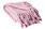 rosa filt i varm ull med fransar från åhléns