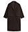 brun kappa tillverkad i ullbladning med två fickor framtill från Arket