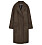 brun hundtandsmönstrad kappa i ull och lyocell med två fickor framtill från Cos
