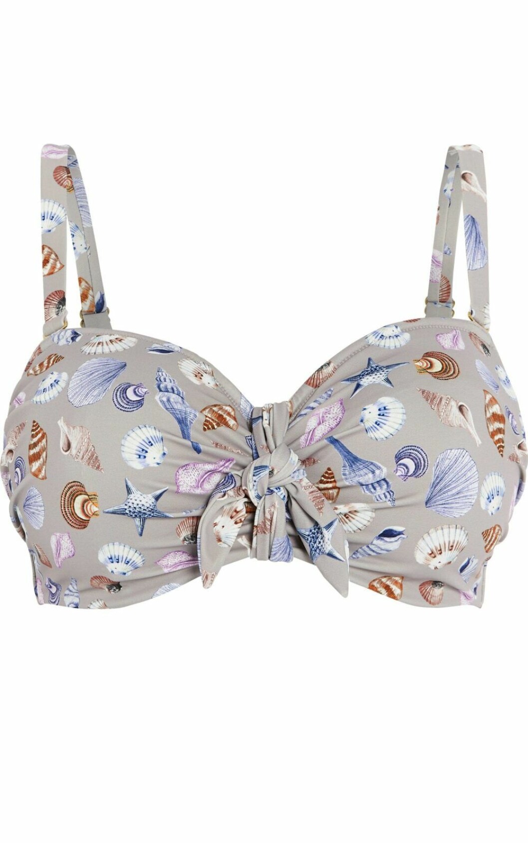 Bikiniöverdel med snäckor.