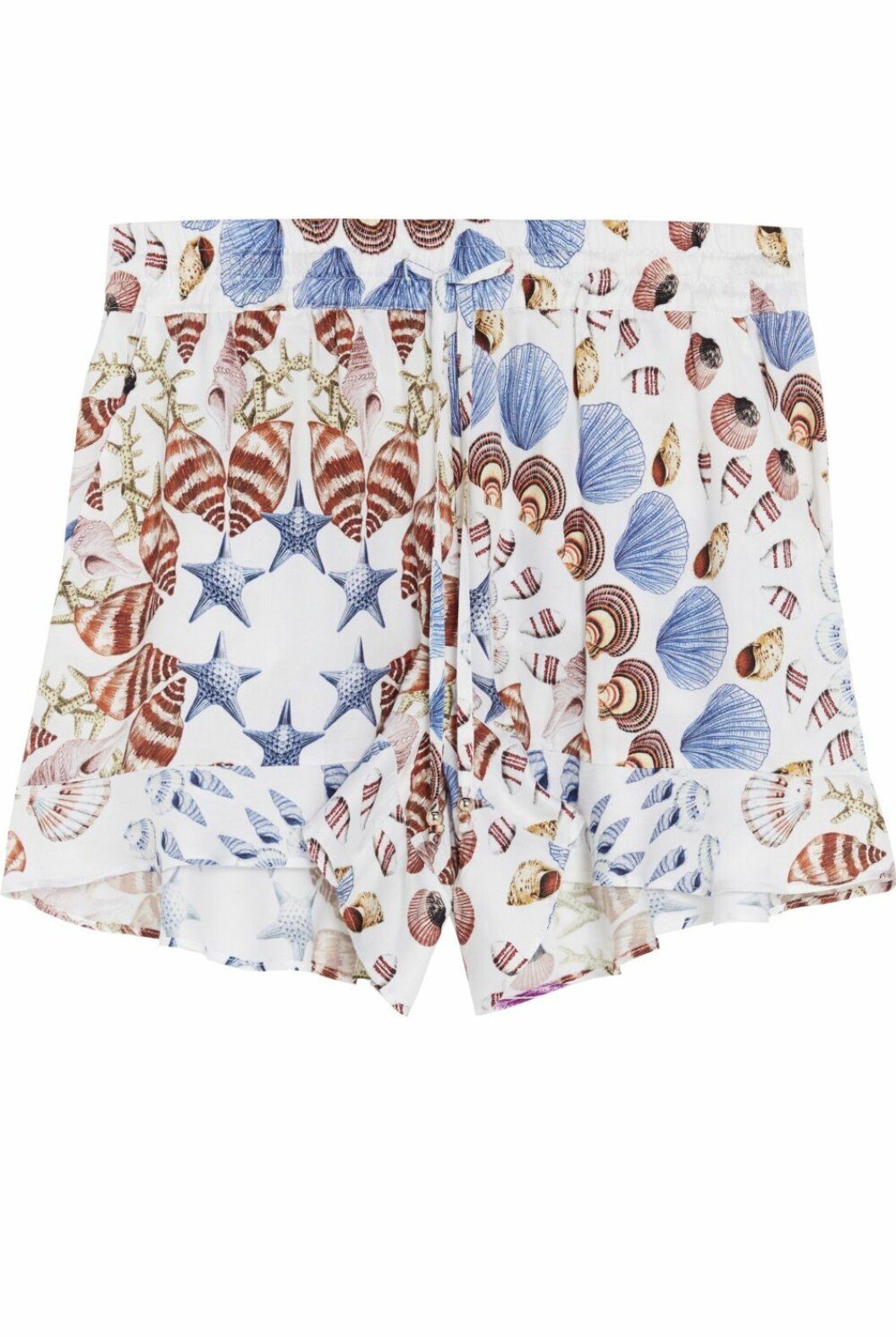 Shorts med snäckmönster.