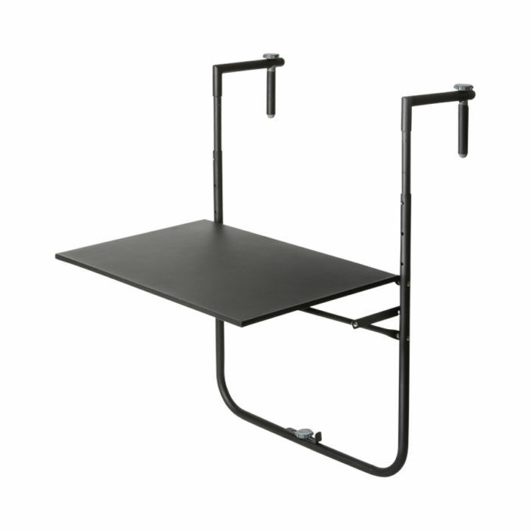 Fällbart balkongbord i metall