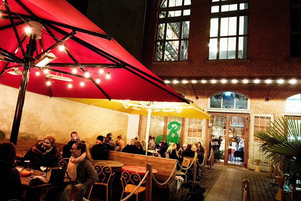 Uteserveringen på Kafé Magasinet i Göteborg. Uteserveringen på Kafé Magasinet i Göteborg.