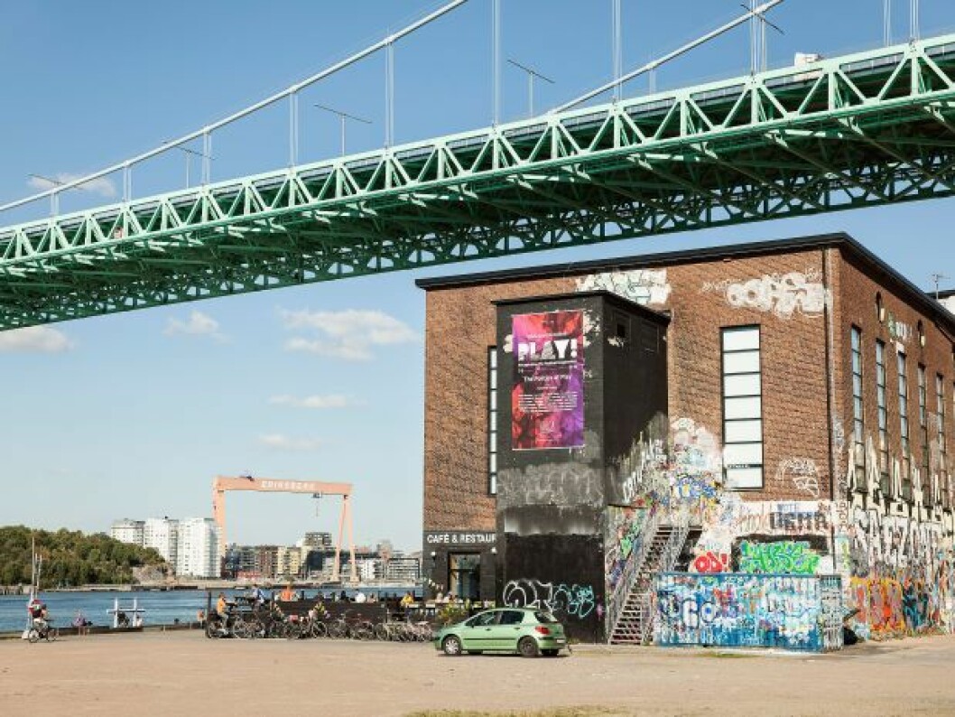 Uteserveringen på Röda sten i Göteborg. Uteserveringen på Röda sten i Göteborg.