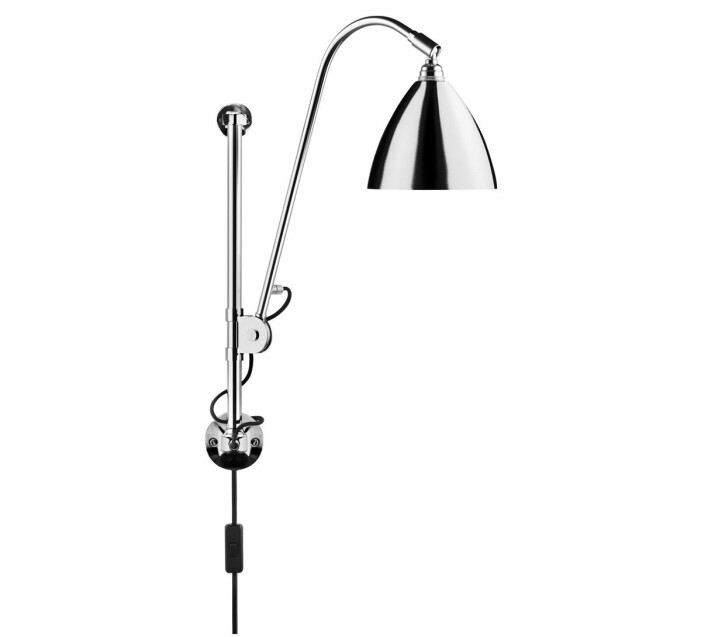 vägglampa silver krom gubi