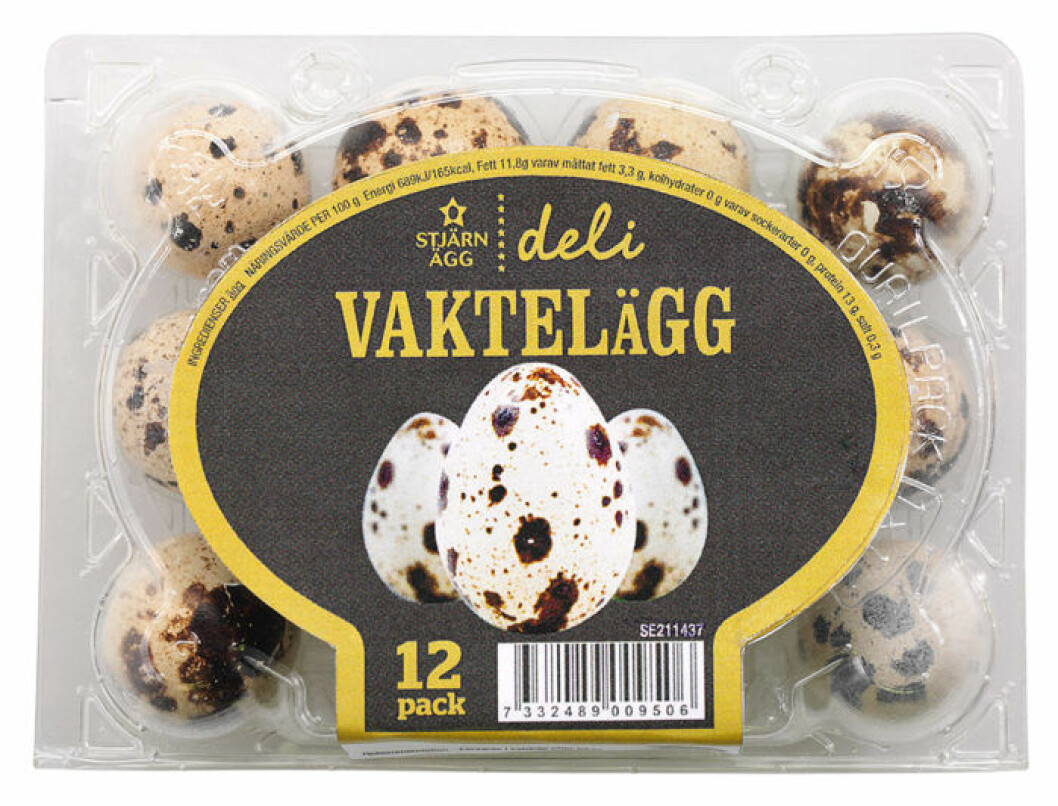 Vaktelägg från Stjärnägg.